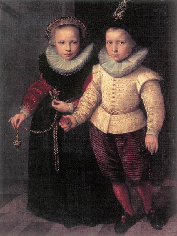 Double Portrait of a Brother and Sister sg, KETEL, Cornelis